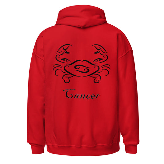 Black Cancer logo zodiac hoodie