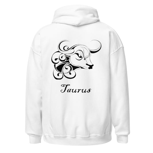 Black Taurus logo zodiac hoodie