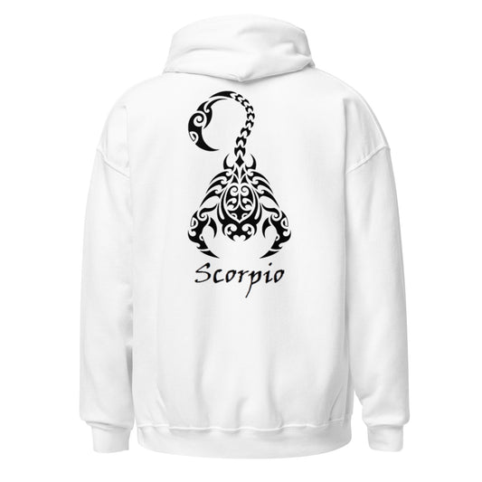 Black Scorpio logo zodiac hoodie