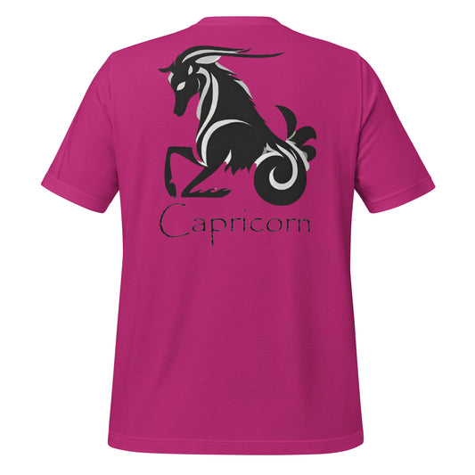 Black Capricorn logo zodiac T-shirt