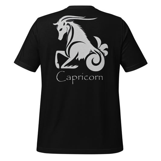 White Capricorn logo zodiac T-shirt