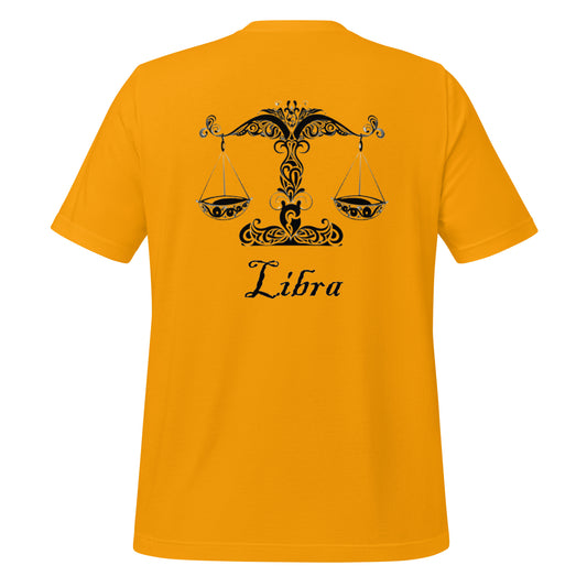 Black Libra logo zodiac T-shirt