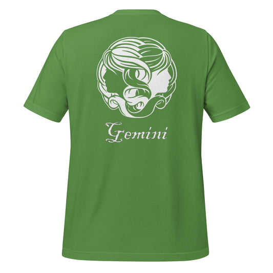 White Gemini logo zodiac T-shirt