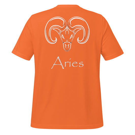 White Aries logo zodiac T-shirt
