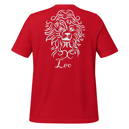 White Leo logo zodiac T-shirt