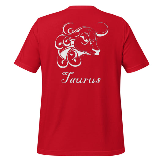 White Taurus logo zodiac T-shirt