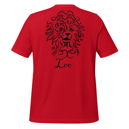 Black Leo logo zodiac T-shirt