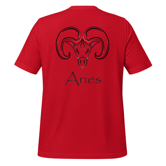 Black Aries logo zodiac T-shirt
