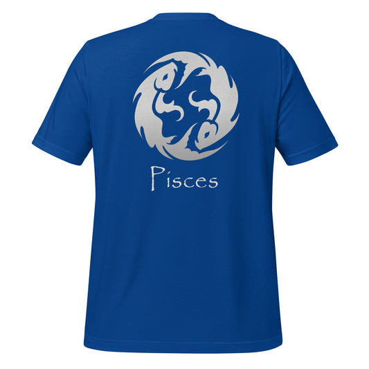 White Pisces logo zodiac T-shirt